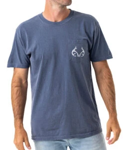 Realtree Comfort Colors American Bass Men's Navy Shirt -Realtree BS102 NV FULL FRONT.jpg 33079.1684270684