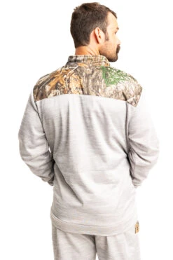 Men's Cash Performance Fleece 1/4 Zip Jacket | EDGE -Realtree C11209 GY BACK 30743.1692994889