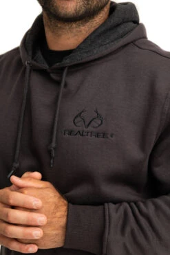 Realtree Men's Jackson Pullover Black Work Hoodie -Realtree C11216 CHAR detail 62786.1693250846