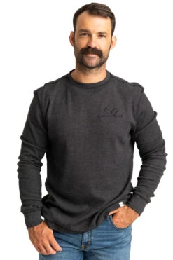 Realtree Men's Highwayman Black Work Thermal Long Sleeve Shirt