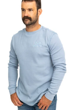 Realtree Men's Highwayman Blue Work Thermal Long Sleeve Shirt