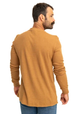 Realtree Men's Highwayman Brown Work Thermal Long Sleeve Shirt -Realtree C11217 BR back2 46739.1693257874