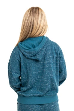 Realtree Women's  Applejack Blue Speckled Fleece Hoodie -Realtree C30385 BL BACK 77637.1693237208