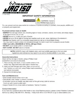Realtree JAG (Just Above Ground) 150 Wildlife Feeder -Realtree JAG150 73226.1689774629