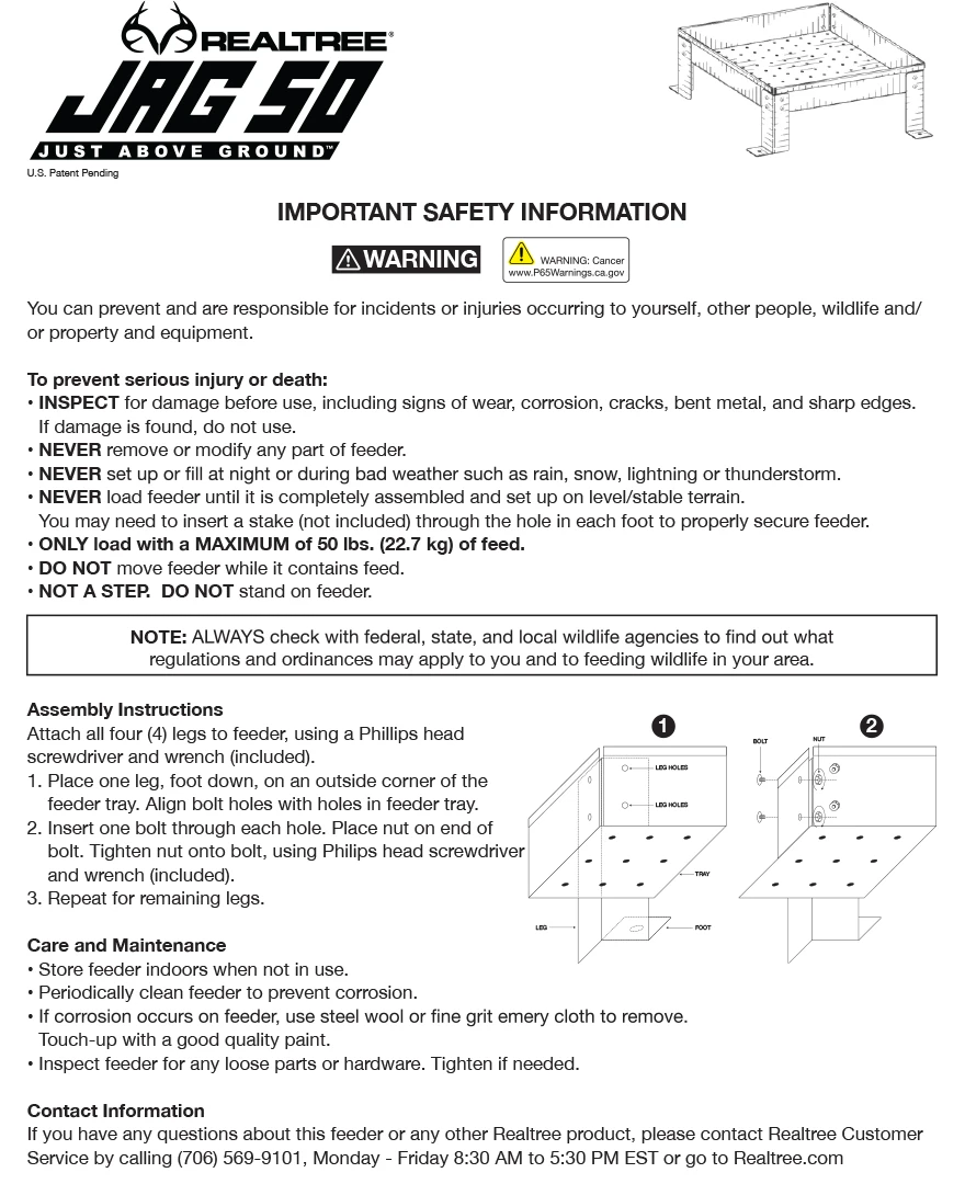 Realtree JAG (Just Above Ground) 50 Wildlife Feeder 6 Realtree JAG (Just Above Ground) 50 Wildlife Feeder - Image 6