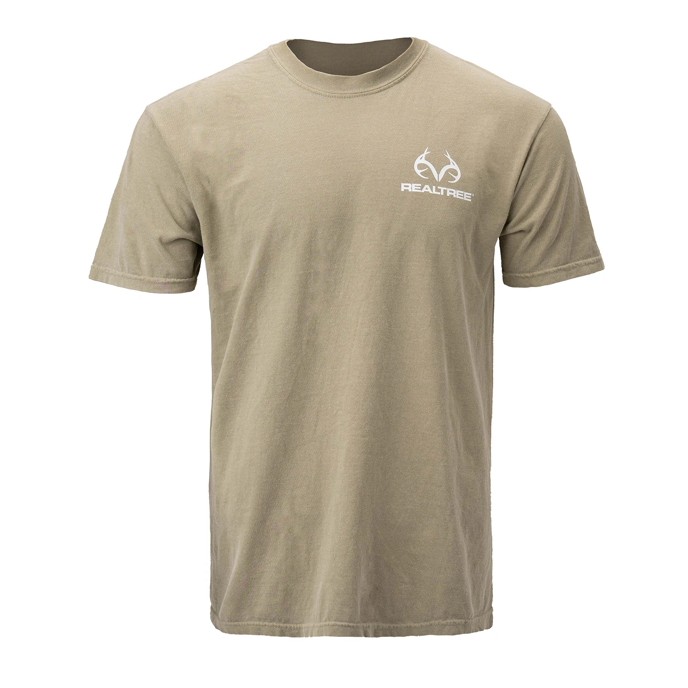 Realtree Men's Lab Shirt Comfort Colors Khaki 2 Realtree Men's Lab Shirt Comfort Colors Khaki - Image 2
