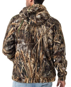 Realtree Men's Sherpa Hoodie | MAX-7 -Realtree M10108 MX7 BACK 67589.1697120326