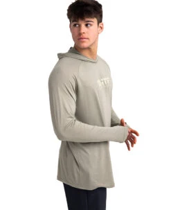 Realtree Fishing Bamboo Men's Long Sleeve Green Hooded Shirt