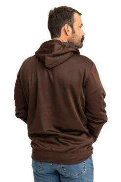 Realtree Men's Coldsnap Brown Performance Hoodie -Realtree RJOFH11235 B200 BACK 80928.1693240829