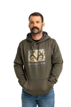 Realtree Men's Coldsnap Green Performance Hoodie
