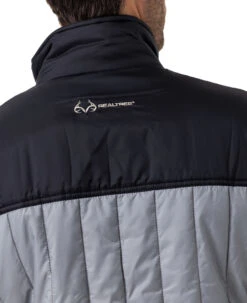 Realtree Men's Exclusive Lightweight Premium Down Puffer Jacket -Realtree RO346 CHAR BACK COLLAR 66880.1684270540