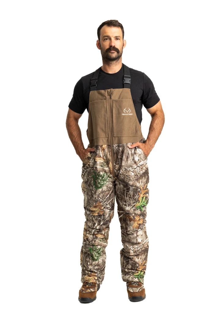 Realtree Camo Pro Staff Insulated Waterproof Bibs | EDGE 1 Realtree Camo Pro Staff Insulated Waterproof Bibs | EDGE