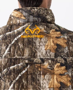 Realtree Men's Camo Pro Staff Reversible Hybrid Puffer Vest -Realtree RO530 ED BACK LOGO 56103.1684270841