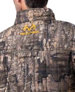 Realtree Men's Camo Pro Staff Reversible Hybrid Puffer Vest -Realtree RO530 TM BACK LOGO 74547.1684270843