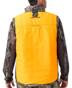 Realtree Men's Camo Pro Staff Reversible Hybrid Puffer Vest -Realtree RO530 TM BLAZE BACK 64880.1684270843