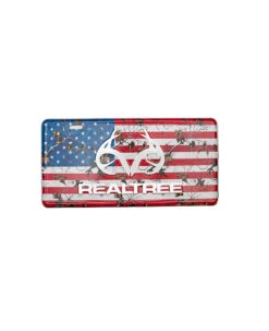 Realtree Patriotic Antler License Plate