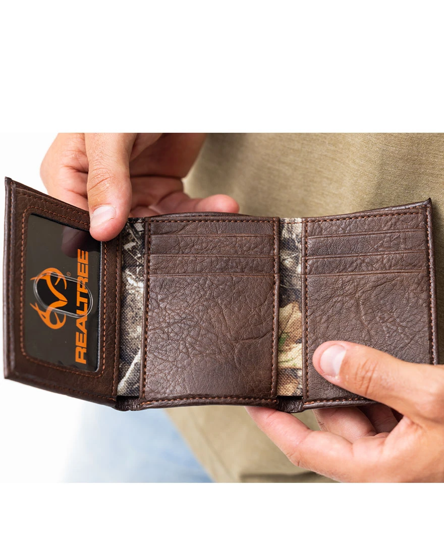 Realtree Antler Logo Trifold Wallet 4 Realtree Antler Logo Trifold Wallet - Image 4