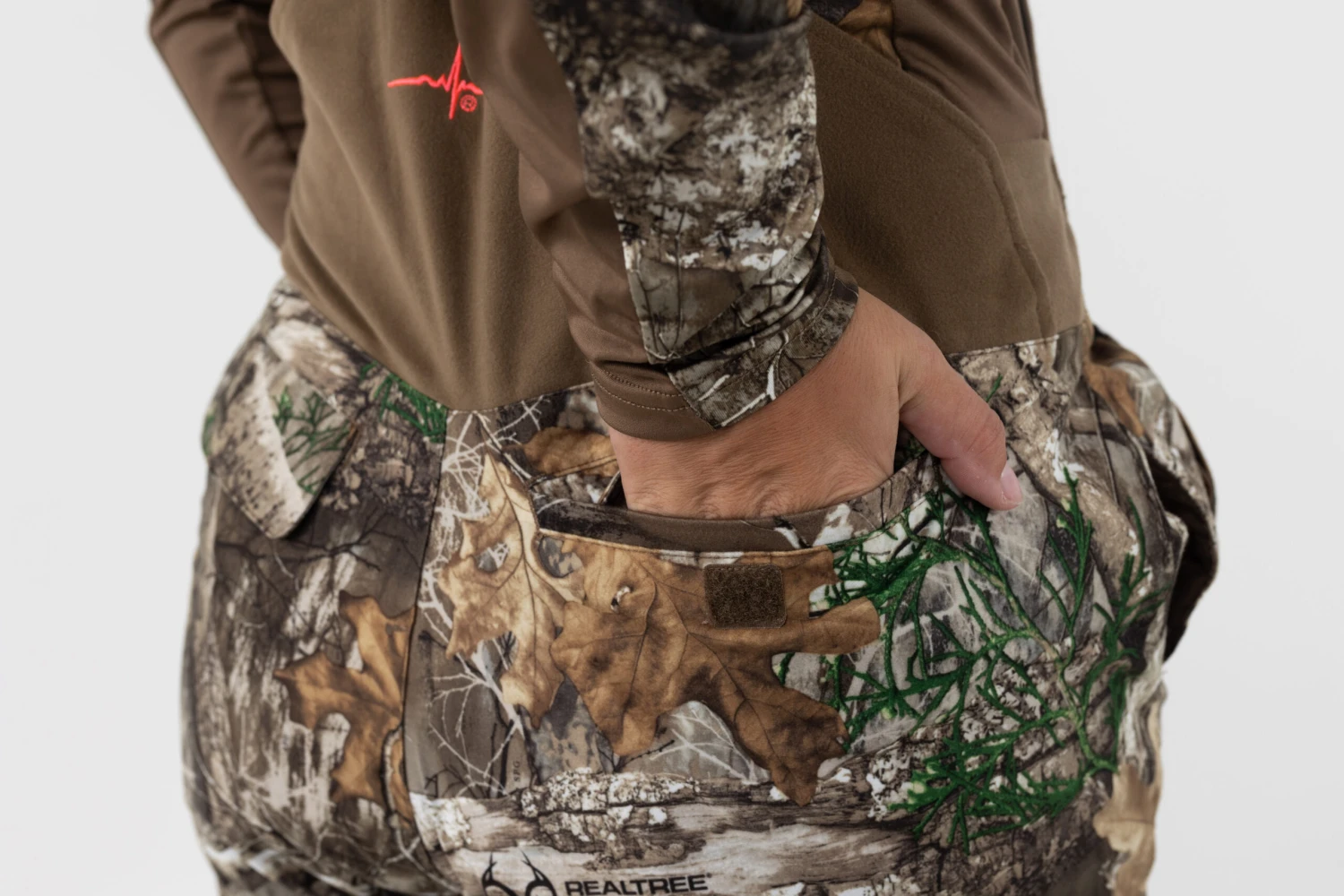 Women's Realtree Camo Cedar Branch Insulated Waterproof Bibs | EDGE 8 Women's Realtree Camo Cedar Branch Insulated Waterproof Bibs | EDGE - Image 8