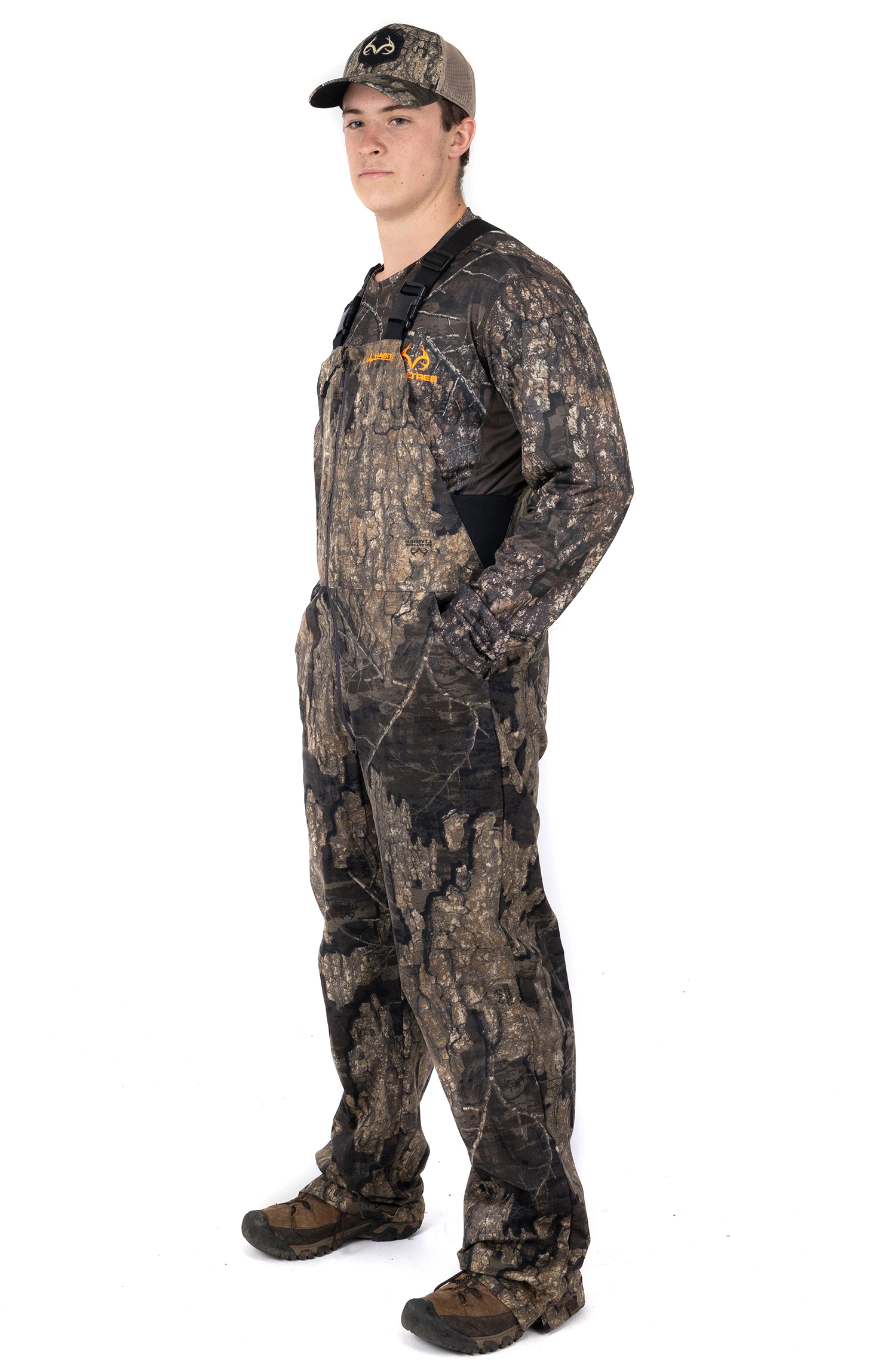 Realtree Men's Camo Lightweight Cotton Bibs | Timber 2 Realtree Men's Camo Lightweight Cotton Bibs | Timber - Image 2