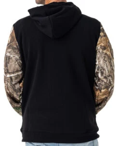 Realtree Men's Waffle House Fleece Hoodie -Realtree WH500 BK BACK 42447.1684272192