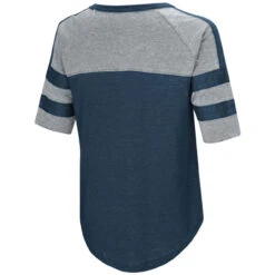 Realtree Women's  Double Stripe Burnout Shirt -Realtree Womens Double Stripe Burnout Short Sleeve Shirt Navy Back 32121.1560870969