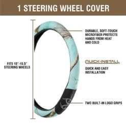 Realtree Mint 2-Grip Steering Wheel Cover | Xtra Colors 12 Realtree Mint 2-Grip Steering Wheel Cover | Xtra Colors -Realtree aa962 mnt product 25694.1628888569