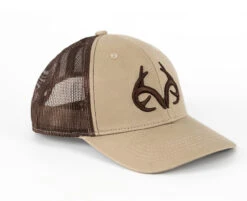 Realtree Men's Antler Logo Hat -Realtree logo brown 64346.1663853489