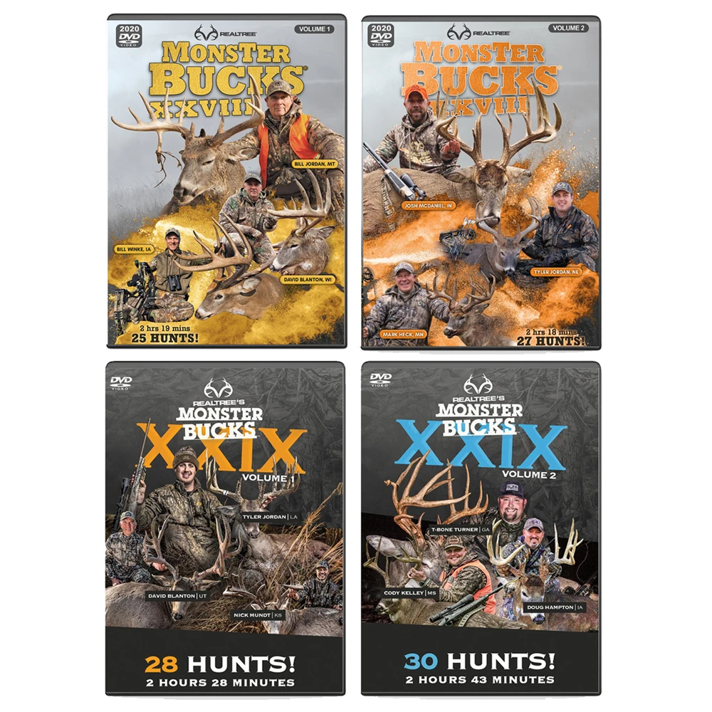 Realtree Monster Bucks XXVIII & XXIX Volume 1 & 2 (2020 & 2021 Release) 1 Realtree Monster Bucks XXVIII & XXIX Volume 1 & 2 (2020 & 2021 Release)