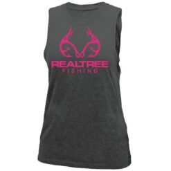 Realtree Women's Fishing Tie-Back Tank -Realtree womens fishing tie back tank black 58062.1560871332